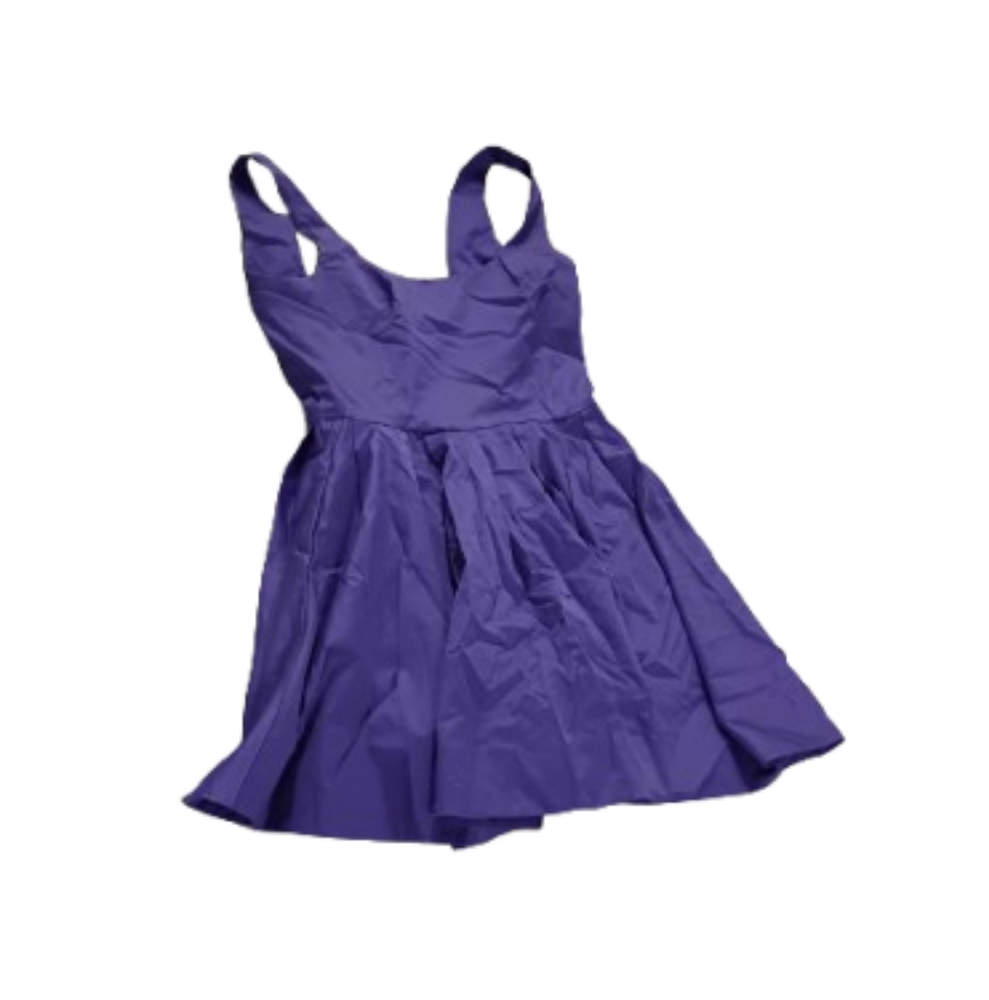 Modern Does 50s Twee French Connection Fit And Flare Purple Dress